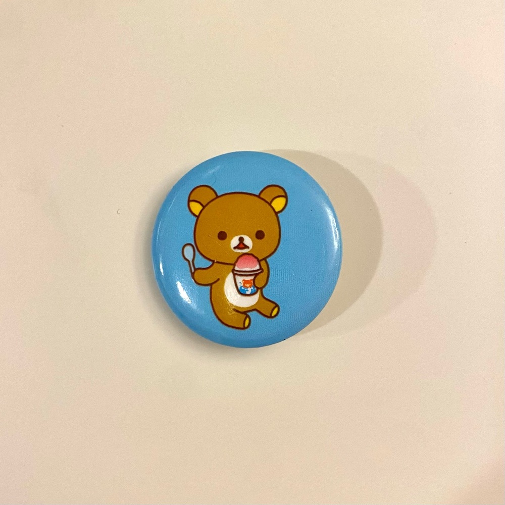 Rilakkuma San-X Shaved Ice Pin Button 2018